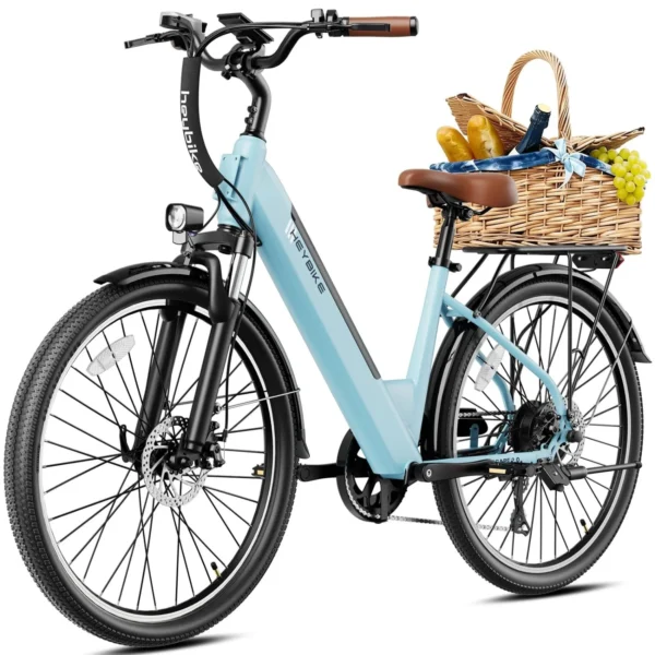Heybike Cityscape 2.0 commuter electric bike - Cerulean Blue