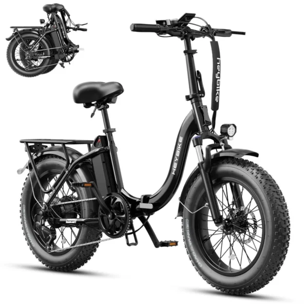 Heybike Ranger 2.0 Folding Electric Bike – Midnight Black